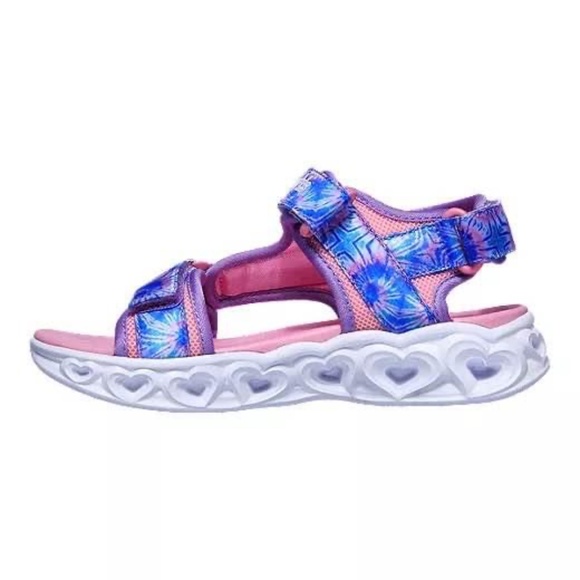 BRAND NEW youth girl skechers color groove light up sandals size 3Y (lights up) - Picture 4 of 9